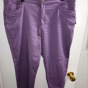CJ Banks Lilac Ankle Petite Perfect Pant 16P NWT